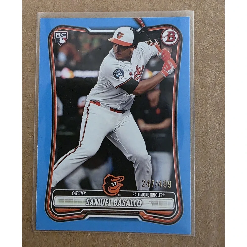 2026 Bowman Samuel Basallo Rookie Sky Blue 247/499 Orioles RC #93 Paper